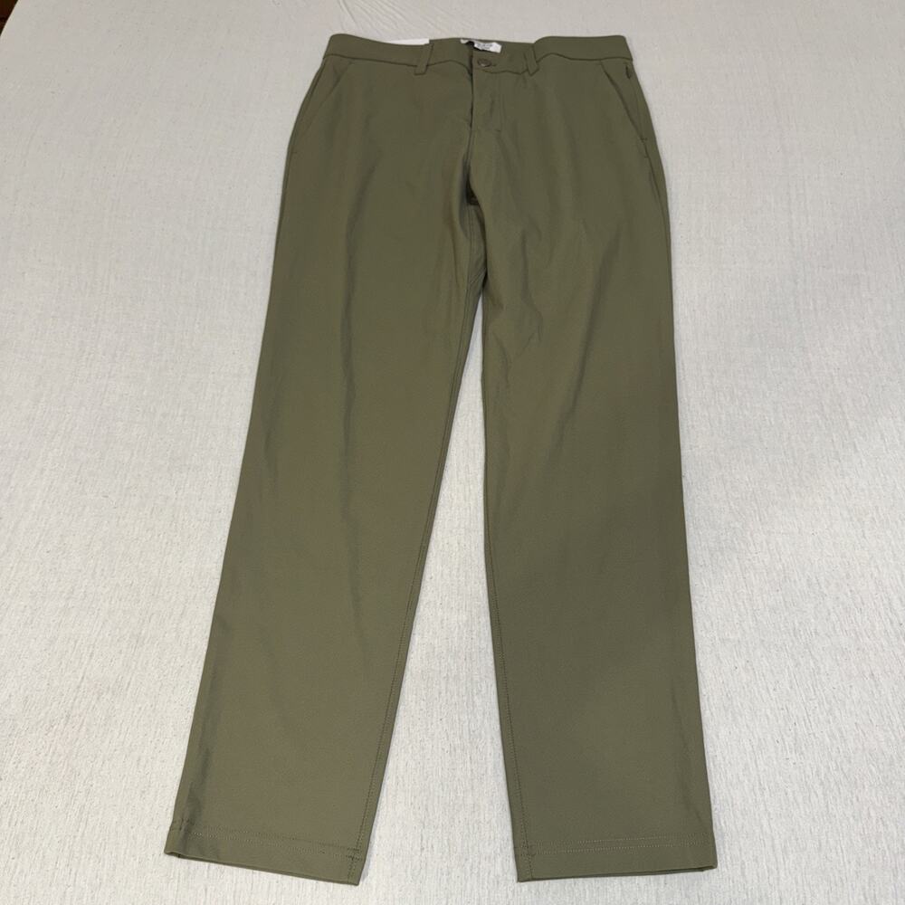 Collars & Co Olive Green Apex Tech Pant Performance Men's 32x30 New With tags